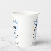 Hanukkah Sameach | Eenvoudige Elegante Chanoeka fa Papieren Bekers (Links)