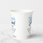 Hanukkah Sameach | Eenvoudige Elegante Chanoeka fa Papieren Bekers (Rechts)