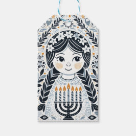 Hanukkah Sameach Elegance Gift Labels: Een vleugje Cadeaulabel