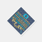 Hanukkah servetten Personaliseer "Dreidel speel" (Hoek)