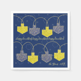 Hanukkah servetten personalizeer "Hanukkah Dreidel