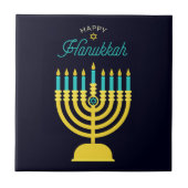 Hanukkah Shabbat Art Tegeltje (Voorkant)