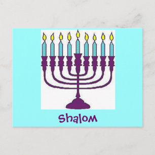Hanukkah Shalom Feestdagenkaart