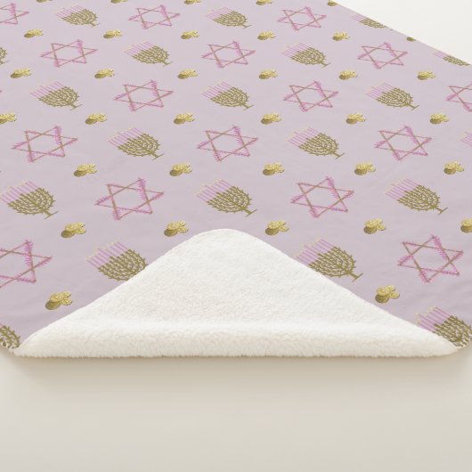 Hanukkah Sherpa Deken (3/4)