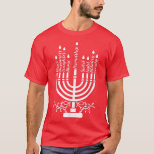 Hanukkah Shirten Jewish Menorah Hanukkah T-Shirt