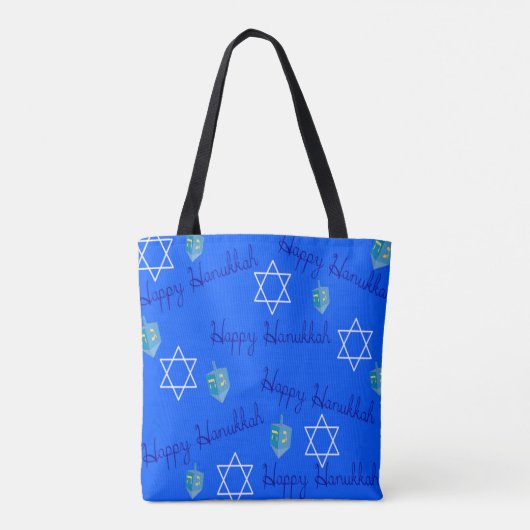 Hanukkah Shopping Tote Bag (Achterkant)