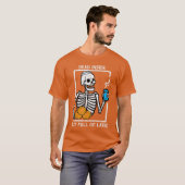 Hanukkah Skeleton Dead Inside Full Latke Chanukah T-shirt (Voorkant volledig)