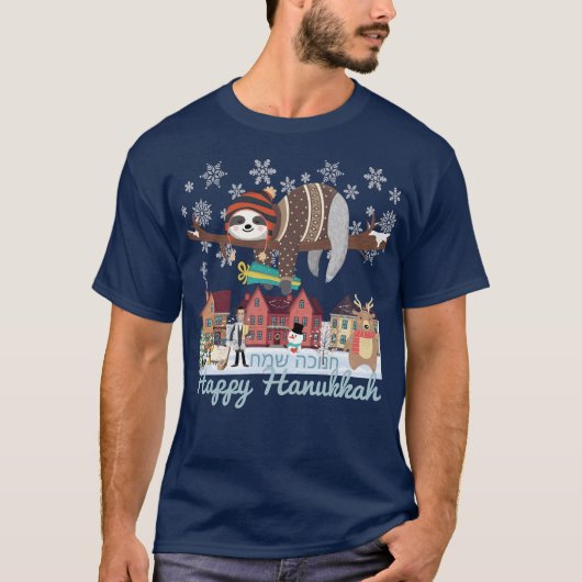 Hanukkah Sloth T-shirt (Voorkant)