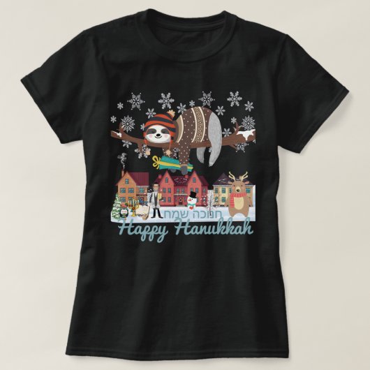 Hanukkah Sloth T-shirt (Design voorkant)