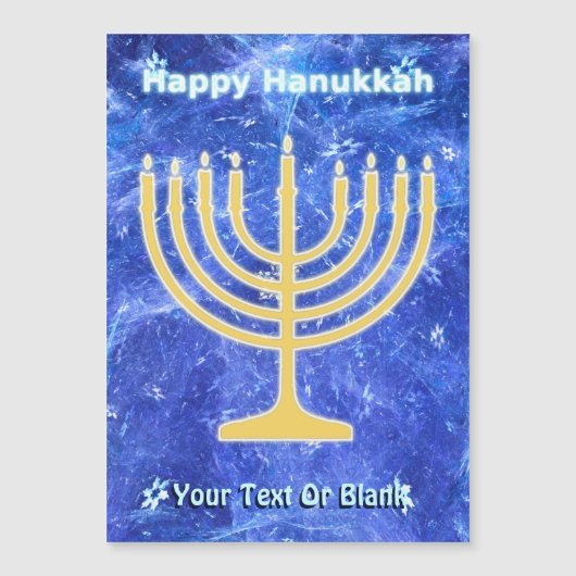 Hanukkah Sneeuwstorm Menorah (Voorkant)
