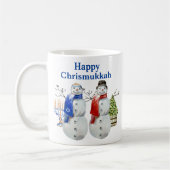 Hanukkah Snowman Kerstmis Chrismukkah Koffiemok (Links)