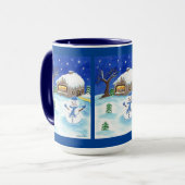 Hanukkah Snowman Mug Mok (Voorkant links)