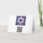 Hanukkah Snowstorm Menorah Feestdagen Kaart (Achterkant)