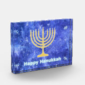 Hanukkah Snowstorm Menorah Fotoblokken (Links)