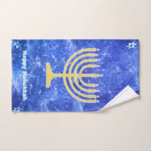 Hanukkah Snowstorm Menorah Handdoek (Handdoek)