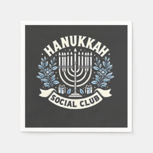 Hanukkah Social Club Grappig Joods Hanukkah Servet