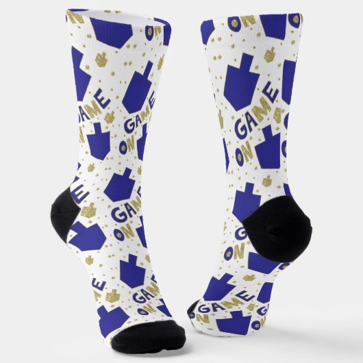 Hanukkah Socks "Game On" Sokken (Gebogen)