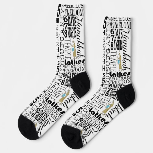 Hanukkah Socks "Hanukkah Says" Sokken (Links)