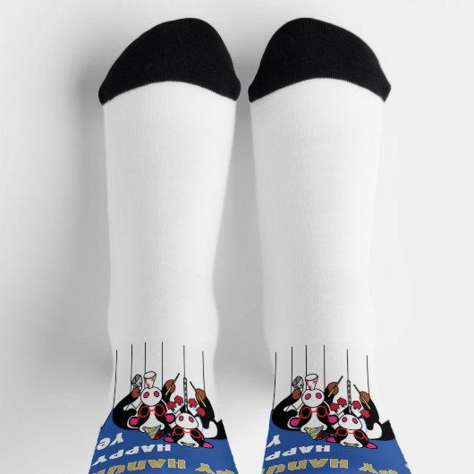 Hanukkah Socks "Happy MOO Year" Sokken (Top)