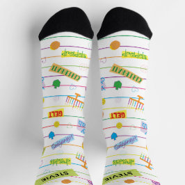 Hanukkah Socks "Party Time" Sokken