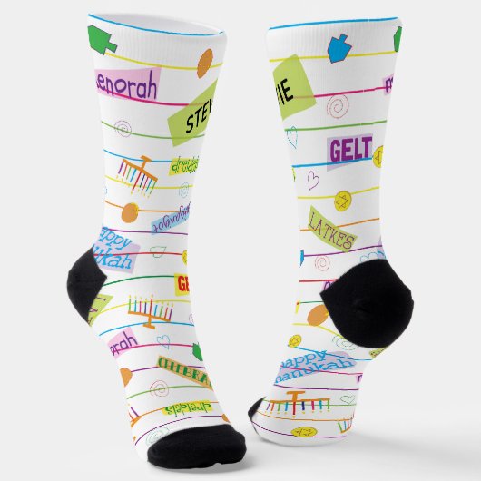 Hanukkah Socks "Party Time" Sokken (Gebogen)