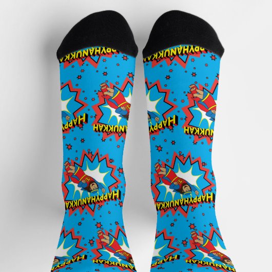 Hanukkah Socks "Super Judah" Sokken (Top)