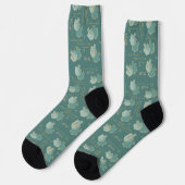 Hanukkah Socks "Teal Dreidels" Sokken (Links)