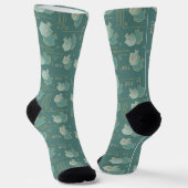 Hanukkah Socks "Teal Dreidels" Sokken (Gebogen)