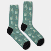 Hanukkah Socks "Teal Dreidels" Sokken (Rechts)