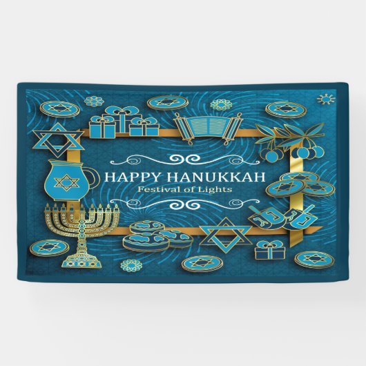 Hanukkah Spandoek (Horizontaal)