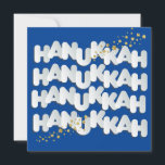 Hanukkah Sparkle Gold Stars Wenskaart<br><div class="desc">Ons Hanukkah Gold Stars-Wenskaart met glans en glitter is een leuke,  klare en elegante manier om familie,  vrienden en cliënten een Happy Hanukkah/Chanukah te wensen. Vragen? Bericht of e-mail bestdressedbread@gmail.com</div>