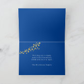 Hanukkah Sparkle Gold Stars Wenskaart Feestdagen Kaart (Binnen)