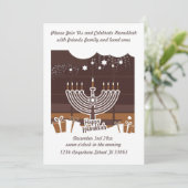 Hanukkah Special Party Uitnodiging van alle leefti (Staand voorkant)