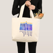 HANUKKAH Spiritueel Fruit Christelijk Grote Tote Bag (Voorkant (product))