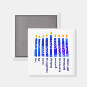 HANUKKAH Spiritueel Fruit Christelijk Magneet (Voorkant / Achterkant)