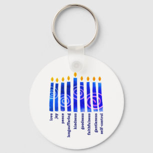 HANUKKAH Spiritueel Fruit Christelijk Sleutelhanger