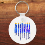 HANUKKAH Spiritueel Fruit Christelijk Sleutelhanger (Voorkant)