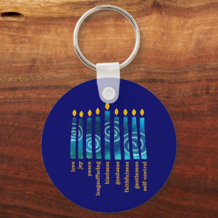 HANUKKAH Spiritueel Fruit Christelijk Sleutelhanger