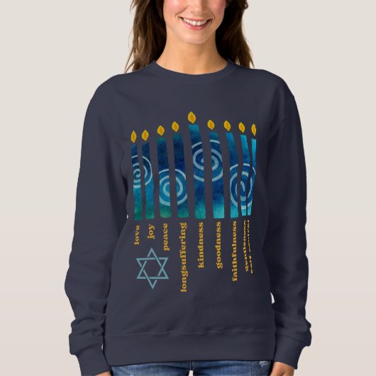 HANUKKAH Spiritueel Fruit Trui (Voorkant)