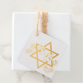 Hanukkah Star en Dreidels Bedankjes Labels (Met doos)