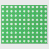 Hanukkah Star en Snowflakes Green Cadeaupapier (Vlak)