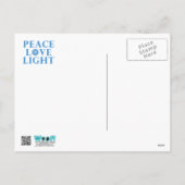 Hanukkah Star of David - French Bulldog - Teal Feestdagenkaart (Achterkant)