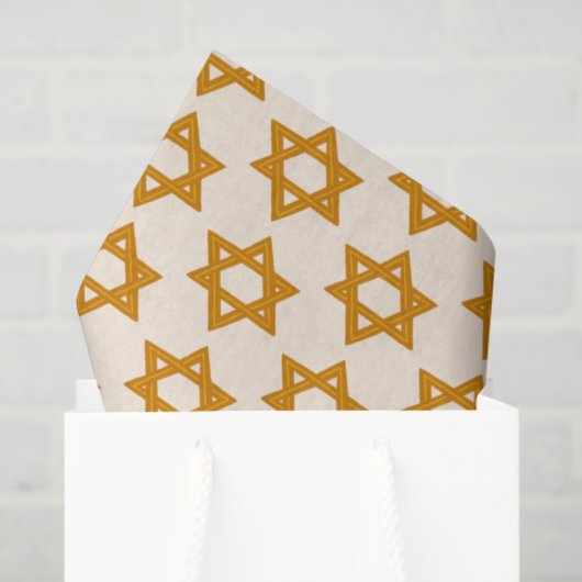 HANUKKAH STAR OF DAVID Jewish Holiday Bar Mitzvah Tissuepapier (Cadeauzakje)
