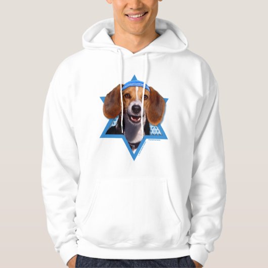 Hanukkah Star van David - Beagle Hoodie (Voorkant)