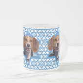 Hanukkah Star van David - Beagle Matglas Koffiemok (Voorkant rechts)