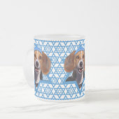 Hanukkah Star van David - Beagle Matglas Koffiemok (Voorkant links)