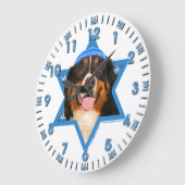 Hanukkah Star van David - Bernese Mountain Dog Grote Klok (Hoek)