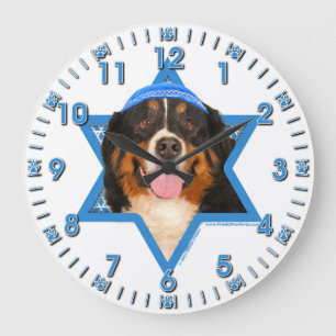 Hanukkah Star van David - Bernese Mountain Dog Grote Klok