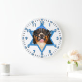 Hanukkah Star van David - Bernese Mountain Dog Grote Klok (Huis)