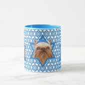 Hanukkah Star van David - Brussels Griffon Mok (Midden)